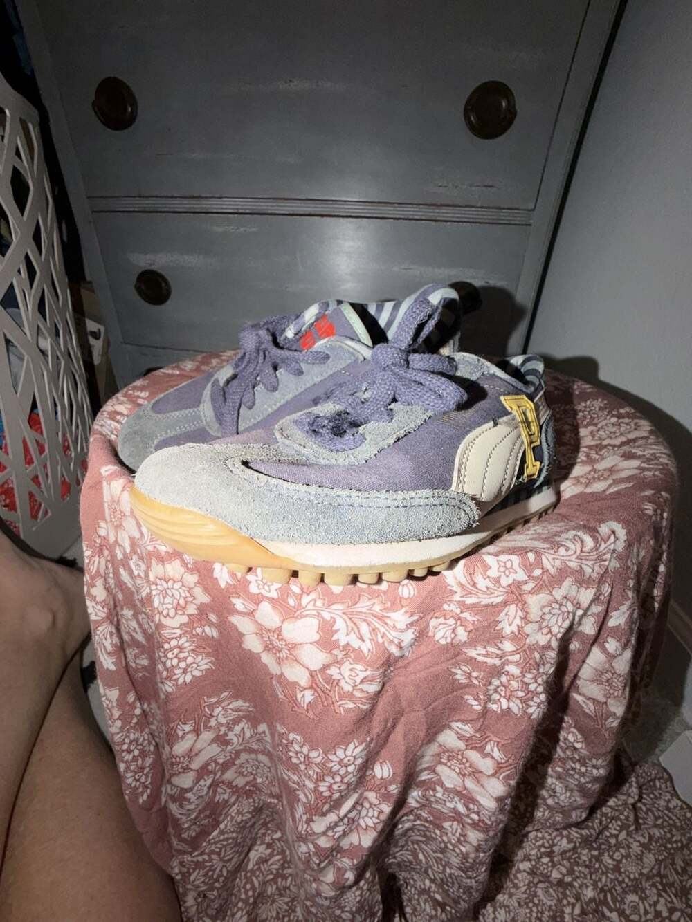 Puma Easy Rider Size 2.5C Purple Sneakers Kids Shoes